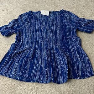 Maeve. Womens blue top. Size 8.